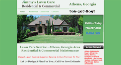 Desktop Screenshot of jimmyslawncare.net
